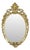 Louis XV Baroque French Brass Crested Mirror in Gold, 1950s For Sale