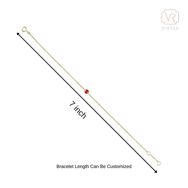Modern 14k Yellow Gold Heart-Shaped Orange Sapphire Chain Bracelet For Sale - Image 12 of 17