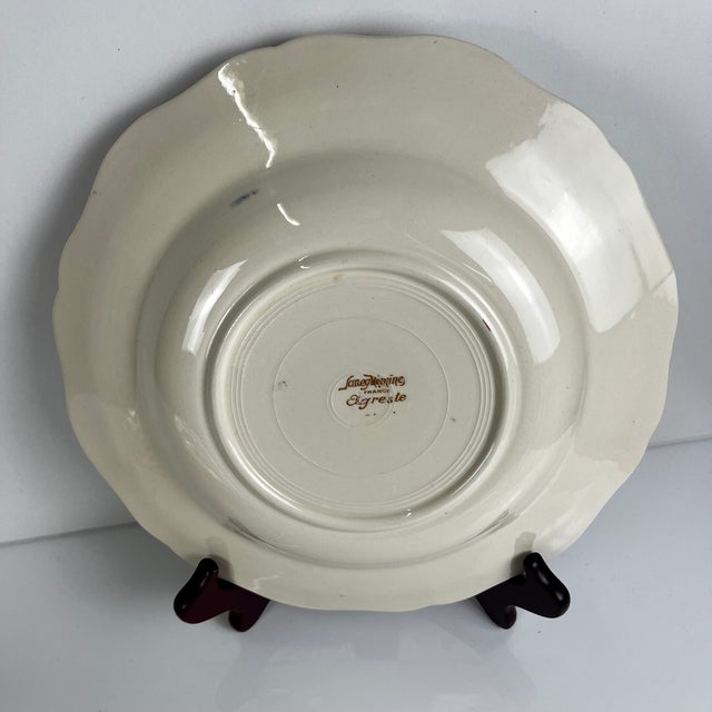 20th Century Agreste Soup Plates from Sarreguemines, 1930s, Set of 6 For Sale - Image 4 of 9