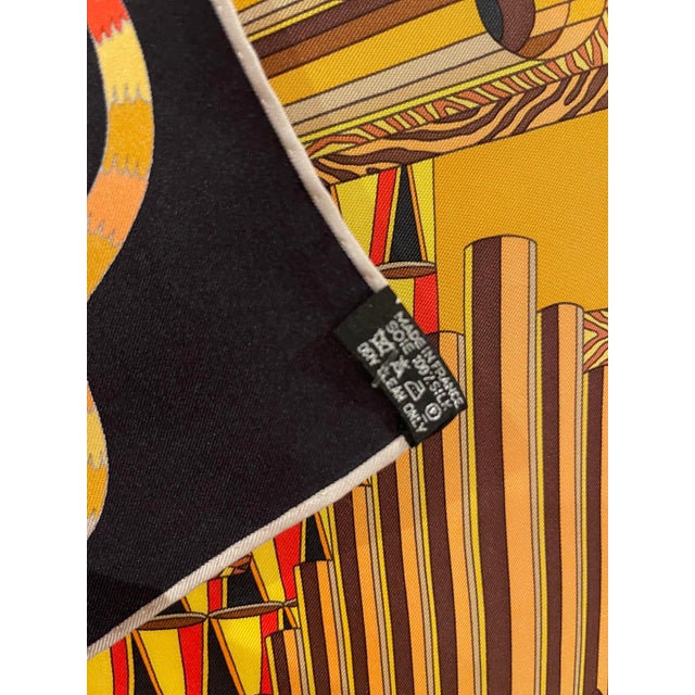 1990s Hermès Scarf Point D’orgue De Pierre-Marie For Sale - Image 9 of 10