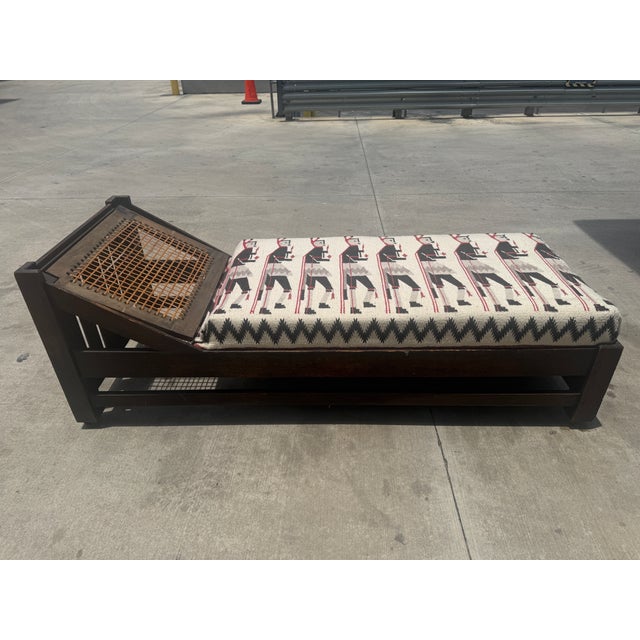 Early L & Jg Stickley Mission Oak Fainting Couch For Sale - Image 10 of 18