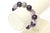 Purple Bracelet With Silver and Purple Stones With Stretch Elastic Jeweler Made For Sale - Image 8 of 8