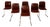 Stackable Chairs in the style of Pagholz, 1960s, Set of 6 For Sale