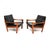 Danish Lounge Chairs in Teak and Leather by Illum Wikkelso, 1960, Set of 2 For Sale - Image 6 of 11