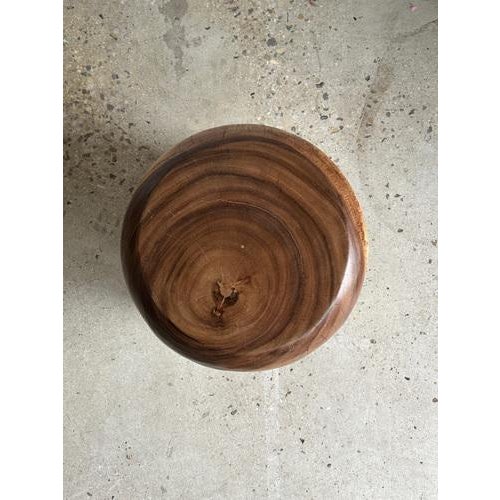 End of Sofa Stool or Side Table in Solid Monoxyl Suar Wood For Sale - Image 10 of 18