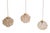Amber Bubble Glass Pendant Lights by Helena Tynell for Glashütte Limburg, 1970s, Set of 3 For Sale