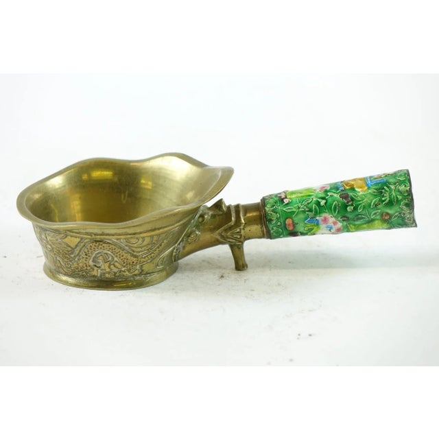 Early 20th Century Vintage Brass Rice Scoop For Sale - Image 6 of 6