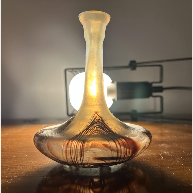 Art Nouveau Iridescent Glass Soliflore Vase attributed to Loetz or Palm & Koenig, Austria/Bohemia, 1900s For Sale - Image 3 of 18
