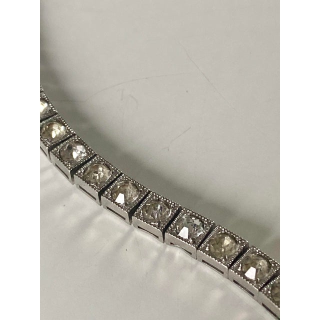 Dorsons Demi-Parure Set in Sterling Silver; Tennis Bracelet + Tennis Necklace For Sale - Image 13 of 17