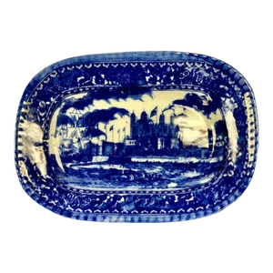 Mid 20th century Flow Blue Victoria Ware Ironstone Small Serving Platter