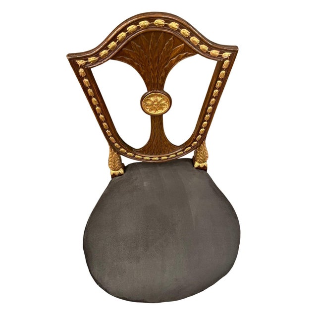 Early 19th Century Pair of Russian Neoclassical Parcel-Gilt Side Chairs For Sale - Image 9 of 10
