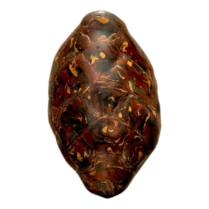 Vintage Boho Artisanal Pigmented Plaster Scagliola Turtle Shell