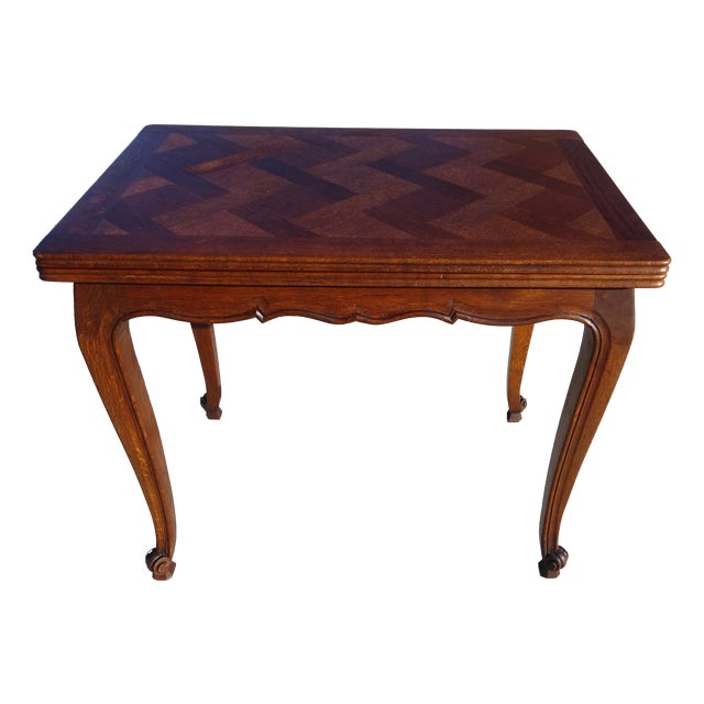 Louis XV Oak Folding Table, 1950s For Sale