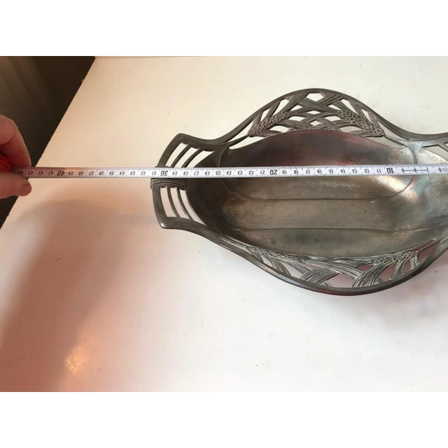 Art Nouveau French Pewter Tray, 1910s For Sale - Image 9 of 12