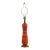 Phil-Mar Ceramic Table Lamp with Rich Orange Glaze For Sale