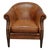 Vintage Dutch Cognac Colored Leather Club Chair For Sale