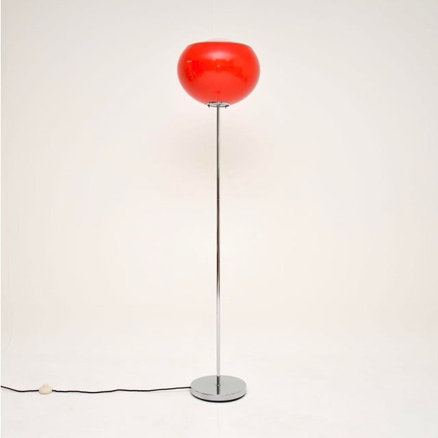 Red Vintage Italian Floor Lamp by Harvey Guzzini, 1970s For Sale - Image 8 of 8