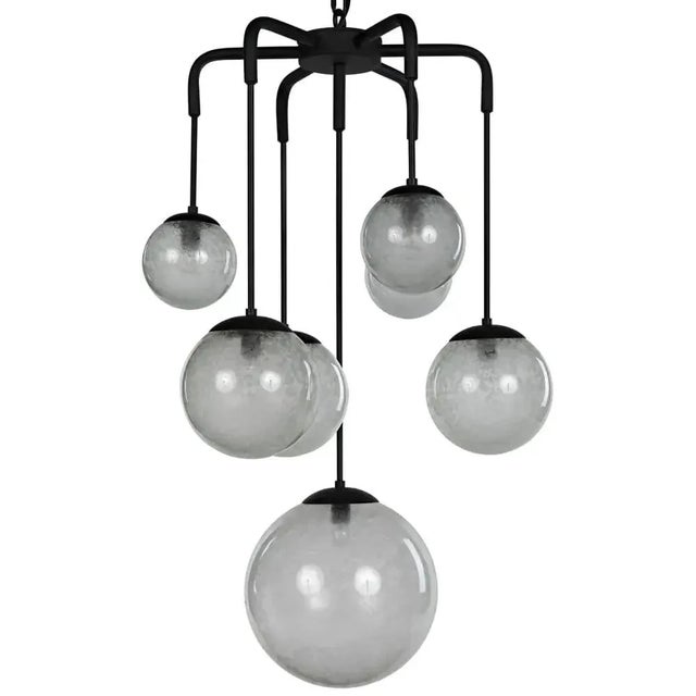 Noir NOIR Artemis Chandelier, Iron with Black Finish For Sale - Image 4 of 7