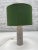 1960s Mid-Century Modern Ceramic Table Lamp with Green Shade, 1960s For Sale - Image 5 of 11