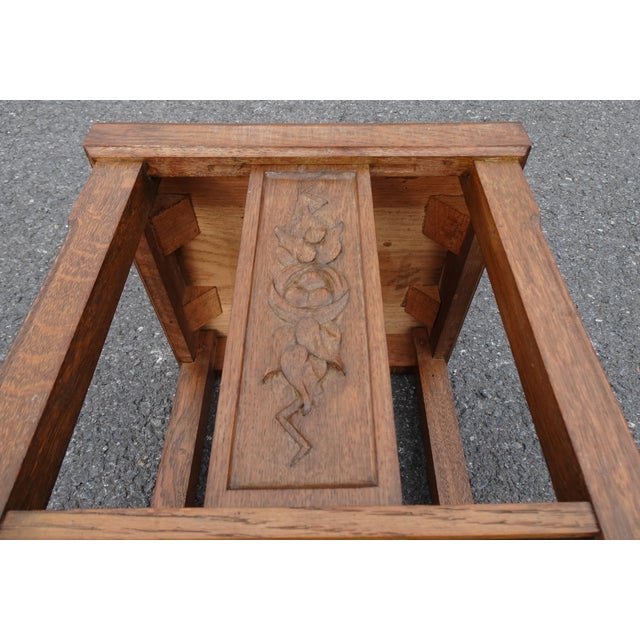 Art Deco Carved Wood Plant Stand, 1930s For Sale - Image 11 of 18