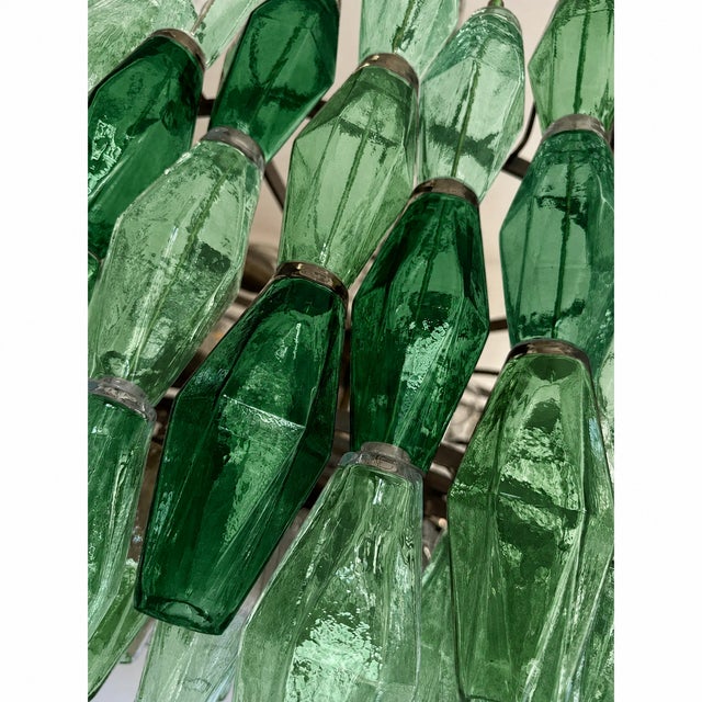 Oversized Contemporary Murano Glass Poliedro Chandelier in Burnished Venini Style by Simoeng For Sale - Image 11 of 12