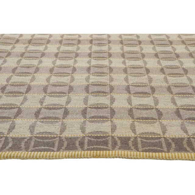 Mid 20th Century Vintage Swedish Deco Kilim Rug, 05'02 X 07'09 For Sale In Dallas - Image 6 of 10