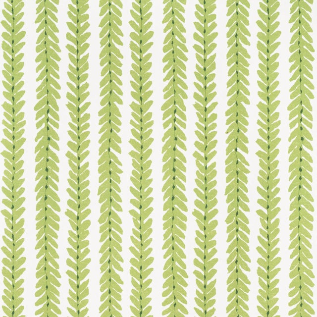 Contemporary Schumacher X Veere Grenney Woodperry Wallpaper in Green For Sale - Image 3 of 3