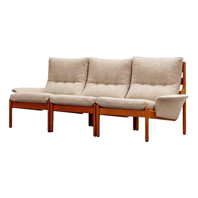 Venus Sofa in Teak by Illum Wikkelsø for C F Christensen Silkeborg, 1972 For Sale
