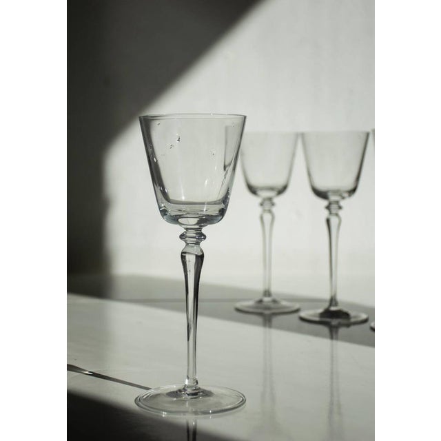 Murano Crystal Glasses by Carlo Moretti, Set of 4 For Sale - Image 4 of 13