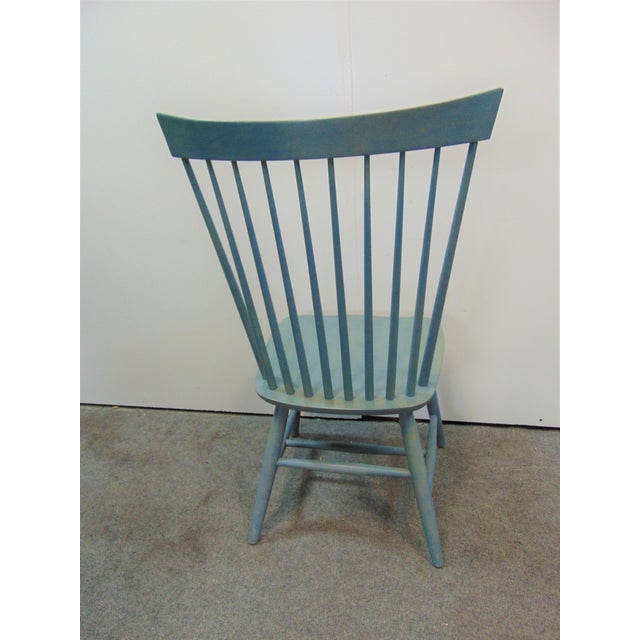 Ethan Allen Country Colors Blue Windsor Style Chair Chairish