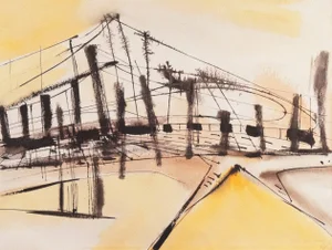 'Musical Bridge' by Beth Swartz, 1966; Smithsonian, Jewish Museum, Woman Artist, Phoenix