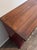 One-of-a-Kind Restored Vintage Floral Dresser in Deep Red & Stained Wood For Sale - Image 4 of 7