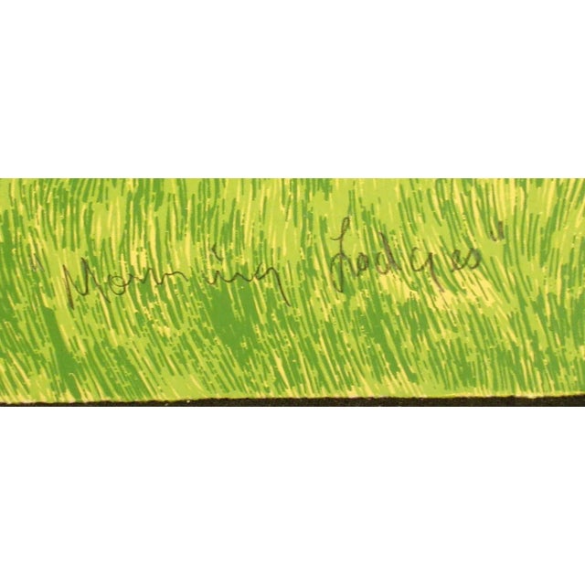 Ward Churchill "Morning Lodges" Hand Signed Fine Art Serigraph 1981 For Sale - Image 4 of 6