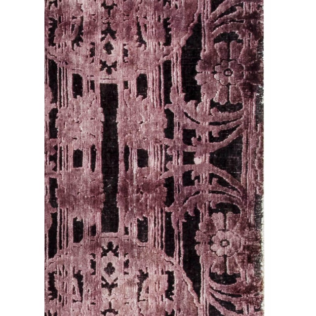 Early 21st Century Modern Hand-Tufted Purple Indian Wool Carpet by Doris Leslie Blau For Sale - Image 5 of 6