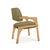 Contemporary Arches Dining Chair in Light Olive Green Bouclé and Oak from Insidherland For Sale - Image 3 of 4