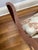 Mid 20th Century Curved Slated Side Upholstered Seat/Bench For Sale - Image 11 of 12
