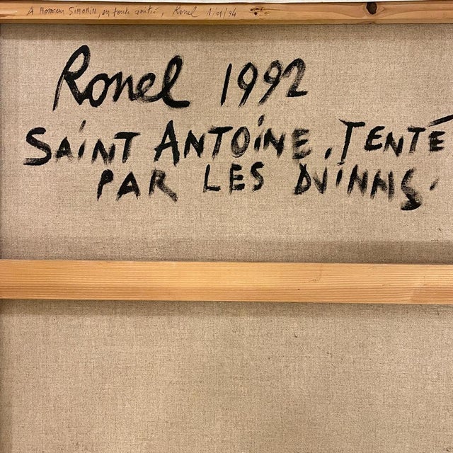 Ronel, Painting Saint Anthony Tempted by the Djinns, 1992 For Sale - Image 4 of 6