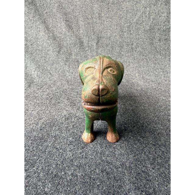 Antique Green Cast Iron Dog Nutcracker For Sale - Image 16 of 18