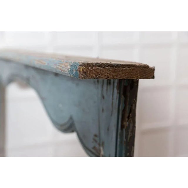 Large 19th Century Swedish Painted Pine Fireplace Surround, 1820s For Sale - Image 11 of 13