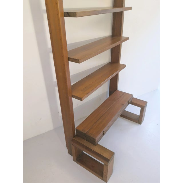 Vintage French Wooden Shelf, 1970s For Sale - Image 6 of 8