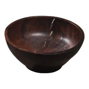 Vintage Studio Craft Postmodern Turned Jarrah Burl Wood Bowl