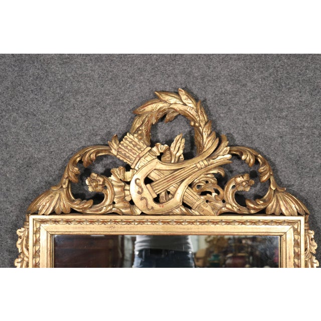Circa 1960s Gold Gilded French Harvest Wall Mirror Chairish