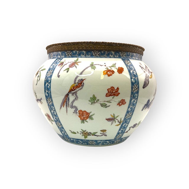 Chinese Limoge Vase from B & Co., France, 1890s For Sale - Image 4 of 9