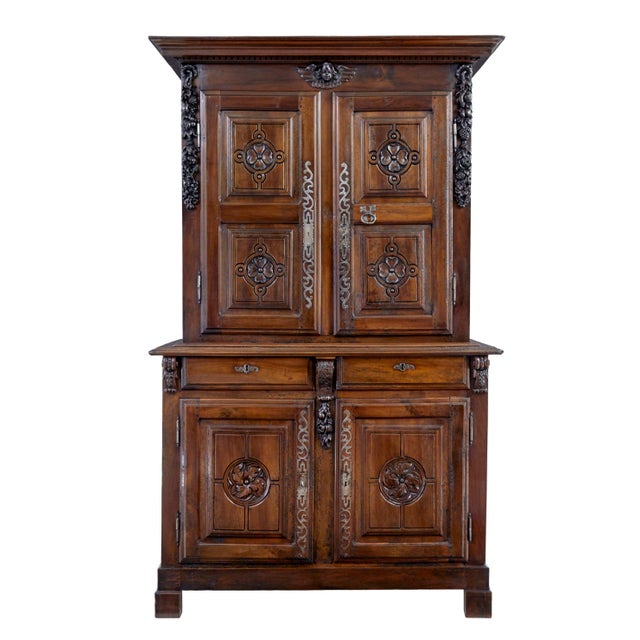 18th Century French Carved Walnut Cupboard, 1780 For Sale - Image 12 of 12