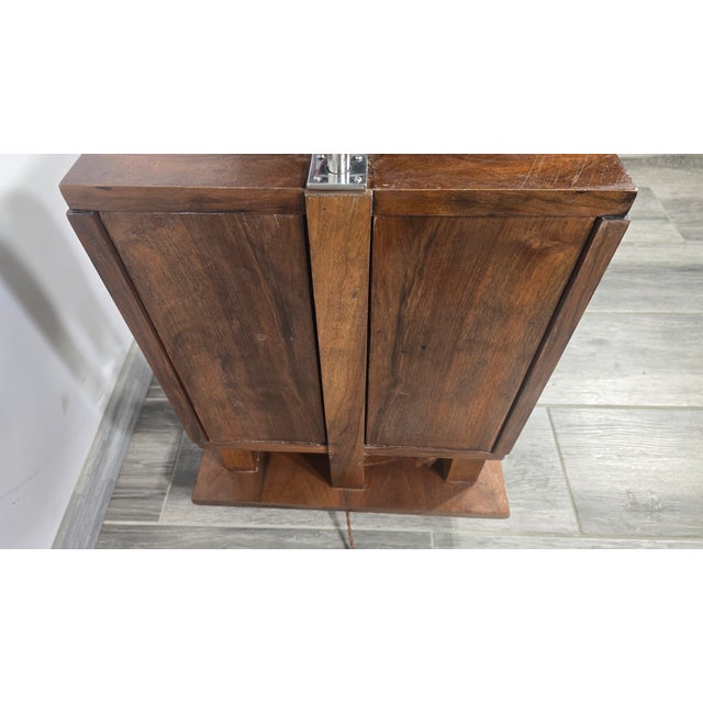 Art Deco Wooden Floor Lamp For Sale - Image 5 of 12