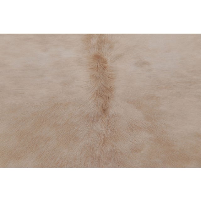 Rug & Kilim’s Large Cowhide Rug in Beige and Cream White Tones For Sale In New York - Image 6 of 8