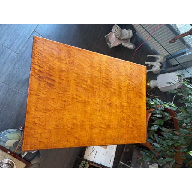 Brown Biedermeier Powder Box in Birch For Sale - Image 8 of 13