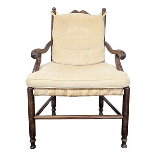 Vintage Ladderback Dining Armchair For Sale