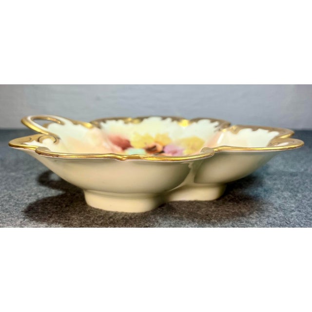 Art Nouveau Early 20th Century Rosenthal & Co. Pickard Hand-Painted Porcelain Nut Harvest Dish For Sale - Image 3 of 10