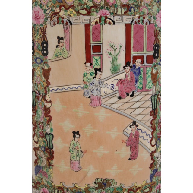 Antique Chinese Familia Rose Umbrella Stand For Sale - Image 11 of 16